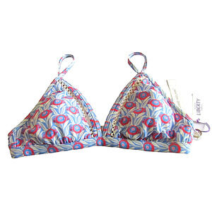 Antonio Melani Size 14 Liberty Fabric Bikini Top